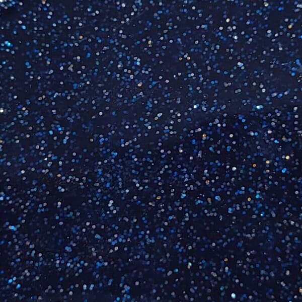 Collection bleu galaxie, argile polymère bleu nuit, orné de paillettes pour un effet ultra scintillant